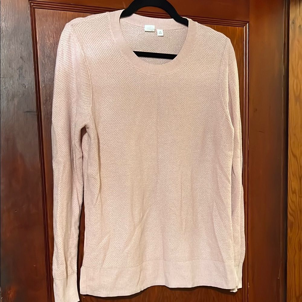 Gap Light Pink Long Sleeve Knit Women's Sweater Size Medium